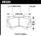 Hawk Performance 08-14 Toyota Land Cruiser Ceramic Street Front Brake Pads