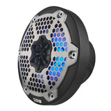 DS18 NXL-M Series Spkr w/ RGB LED Lights 6.5in 2-Way 100 Watts RMS 4 ohm Blk Grill Detached w/ Cover