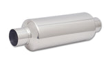 Large Diameter Bottle Style Resonator; 2.5 in. Inlet/Outlet x 18 in. Long;
