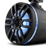 DS18 Marine And Powersports Towers 8in 125 Watts RMS RGB LED Lights Red