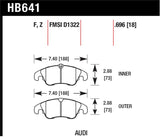 Hawk Performance 09-11 Audi A4/Quattro / 08-11 Quattro / 09-11 Q5 Front Ceramic Street Brake Pads