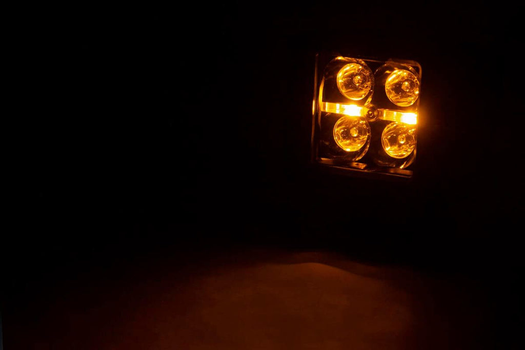2 Inch Black Series LED Light Pods | Spot | Square | Amber DRL