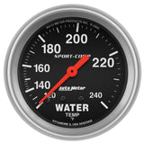 GAUGE; WATER TEMP; 2 5/8in.; 120-240deg.F; MECHANICAL; SPORT-COMP