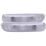 Side Marker Light Assembly; White; Clear Lens Housing; Pair;