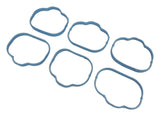 Intake Manifold Gasket Set; Silicone; Blue; Use Existing Hardware; Lower;