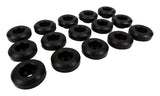 Valve Cover Grommet; Rubber; Black; Includes 15 Grommets;