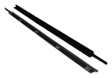 Door Glass Weatherstrip; Outer; Black;
