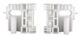 Window Regulator Repair Kit; Rear; Left and Right; Plastic; White;