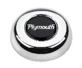 Mopar Licensed Horn Button; Chrome; Plymouth; Classic/Challenger Wheels;