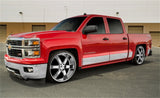 Rocker Panel Molding; 5 in. Width; 8 pc.; Fits Body Line Down;