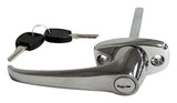Exterior Door Handle; Incl. Lock Cylinder; Chrome;