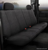 Wrangler™ Solid Seat Cover; Rear; Split Seat; 50/50; Black;