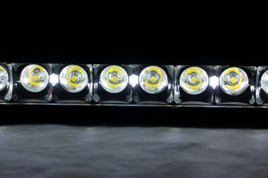 30 Inch Black Series LED Light Bar | Curved | Single Row | Cool White DRL